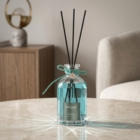 Diffuseur de parfum en verre pour voiture, à bâtonnets, à l'huile essentielle, pour décoration d'intérieur, désodorisant longue durée, sans parfum artificiel