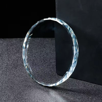 Trophée d'honneur en cristal de verre personnalisé, écologique, poli en 3D, médaille vierge, cadeaux d'entreprise commémoratifs