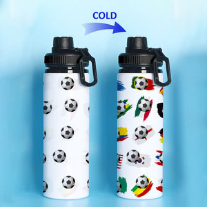 Botella de Agua Deportiva Reutilizable para la Copa Mundial de Fútbol 2026, con Tapa que Cambia de Color, Portátil, de Aluminio, para Ciclismo, Fitness y Jugos - Product Image 1
