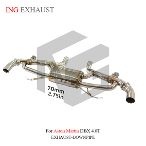 Soupape d'échappement en acier inoxydable ING, silencieux Catback pour Aston <span class=keywords><strong>Martin</strong></span> DBX 4.0 avec tuyau d'échappement de haute qualité, pièces de performance automobile - Product Image 2