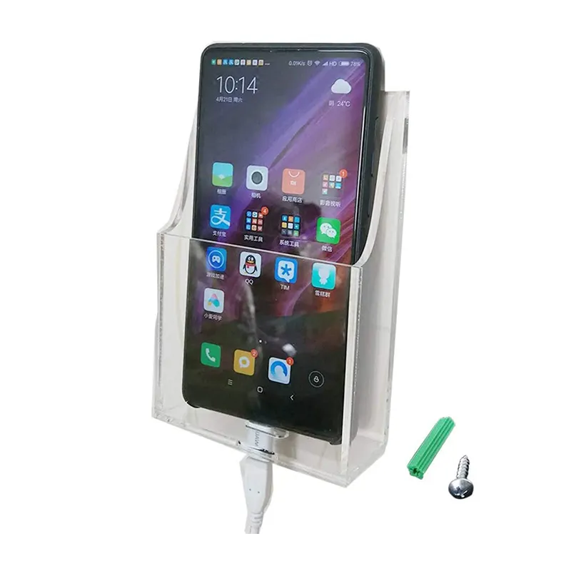 Soporte de carga para teléfono móvil, accesorio personalizado de alta calidad, acrílico, montado en la pared, para iPad, Control remoto Multimedia