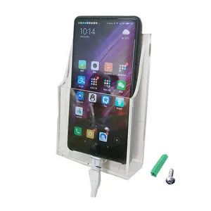 Suporte de parede acrílico personalizado, suporte de carregamento multimídia para celular, ipad, vitrine de controle remoto