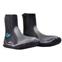 Chaussures de plongée 5 mm en néoprène premium, bottes de plongée antidérapantes avec semelle en caoutchouc pour la plongée, le snorkeling, le surf, la pêche et les sports nautiques