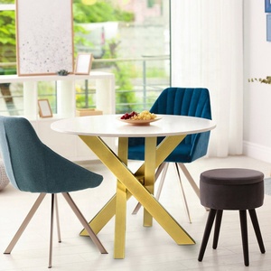 Patas de mesa Industrial de hierro fundido Acero Glod Marco de Banco de oficina Pierna Blanco Café Patas de mesa de comedor Metal Negro <span class=keywords><strong>Base</strong></span> de mesa cruzada - Product Image 5