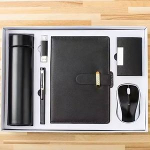 Luxury Personalized Combination Business Gift Set Includes Stainless Steel Vacuum <b>Cup</b> Pen USB Flash Drive Name Card Holder Mouse - Product Image 1
