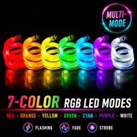 Bracelet lumineux en fibre optique LED personnalisé, TPU, lumière clignotante RGB, bracelet pour concert, festival de musique, bar, fête, cadeau promotionnel