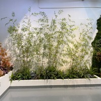 Bambou artificiel réaliste de 150 cm de hauteur avec feuilles vertes pour la décoration d'hôtels, de salons de thé et la conception paysagère