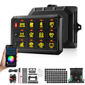 Factory Wholesale LED Waterproof Relay Box 12v <strong>Campervan</strong> <strong>Switch</strong> <strong>Panel</strong> APP Control 12 Gang <strong>Switch</strong> <strong>Panel</strong> for Car Truck UTV Offroad - Product Image 1