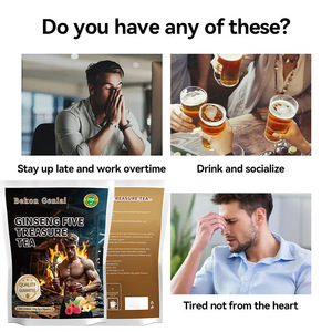 Thé aux Herbes Cinq Trésors au Ginseng Personnalisé OEM pour la Santé Masculine, Sachet de 150g TK - Product Image 6