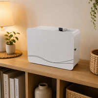 Diffuseur de parfum 17W DC12V à faible bruit (<50dBa) avec boîtier en plastique et acrylique, noir ou blanc au choix, connectable aux systèmes CVC