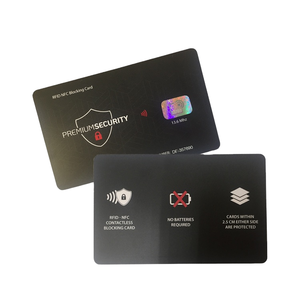 Tarjeta de Pago con Bloqueo RFID Impermeable de 13.56MHz, PVC CR80, Tamaño de Tarjeta de Crédito para Uso en Hoteles - Product Image 1
