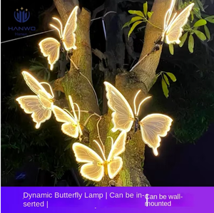 Luci a Motivo di Farfalla Bianco Caldo Dinamico per Esterni Luci Decorative Natalizie per Paesaggi Prato Luminoso Atmosfera Colorata - Product Image 4
