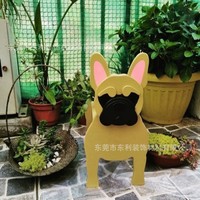 OEM ODM Décoration de jardin Pot de fleurs en forme de chien en panneau de mousse PVC Cadeau