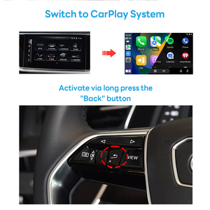 Interface de navigation GPS sans fil CarPlay <span class=keywords><strong>Android</strong></span> <span class=keywords><strong>Auto</strong></span> pour <span class=keywords><strong>Audi</strong></span> A6 A7 A8 Q6 Q7 <span class=keywords><strong>Q8</strong></span> 2019-2025 10.1" 8.6" Écran unique Double écran - Product Image 5