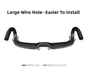 Tay lái xe đạp đua bằng carbon EPS Technology Toray T1000, kích thước <span class=keywords><strong>460MM</strong></span>, đường kính kẹp 31.8mm, kiểu cong - Product Image 5