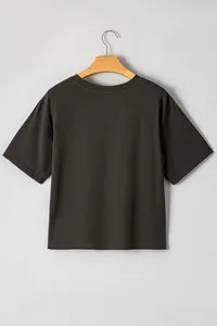 Vente en gros Best-seller <span class=keywords><strong>T</strong></span>-shirts à col rond pour femmes personnalisés Western Cowboy Casual <span class=keywords><strong>Turquoise</strong></span> Pattern Imprimé de haute qualité - Product Image 6