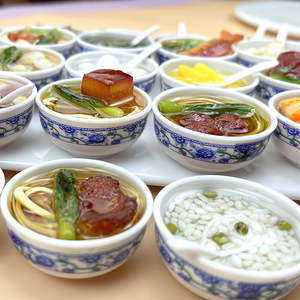 ชามก๋วยเตี๋ยวพลาสติกขนาดใหญ่4ซม. เครื่องประดับสำหรับเด็กเล่นอาหาร - Product Image 2