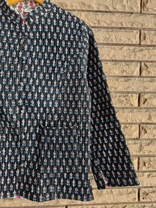 Veste en coton matelassée à motifs floraux imprimés à la main, légère, ethnique, avec boutons sur le devant pour femmes, élégante, excellent prix - Product Image 2