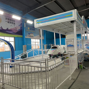 Petit tour <span class=keywords><strong>électrique</strong></span> de montagnes russes d'enfants de parc d'attractions extérieur sur le <span class=keywords><strong>train</strong></span> avec la voie pour des adultes - Product Image 5