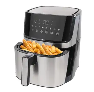 5 QT New Digital Touch Screen Air Fryer Electric Household Hot Air Fryer with stainless steel decoration