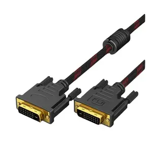 24 1针公共至公共计算机显示器DVI电缆2k高清视频数据线，长度可定制