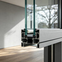 Fenêtres en aluminium insonorisées, antirouille, inclinables et pivotantes, avec stores intégrés, pour la rénovation d'hôtels et d'appartements, vente en gros d'usine