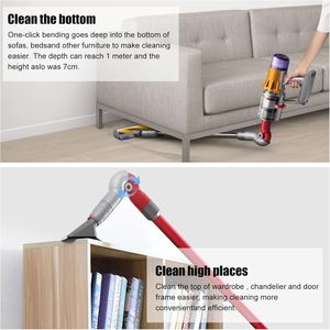 Outil de nettoyage à plage basse adaptateur inférieur adaptateur de pliage à dégagement rapide pour aspirateur mince numérique Dysons V10Slim V12 - Product Image 6