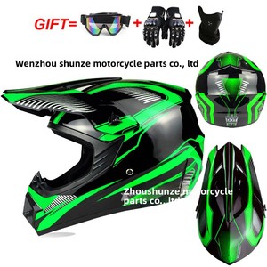 Foreign Trade Cross-Country Off-Road Helmets Three-Piece Set for Men Women All-Season Mountain Wild Racing Downhill Use - Product Image 4