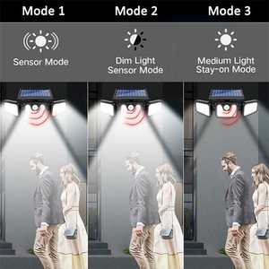 Senya-pro lampu dinding taman tahan air IP65 tenaga surya dengan baterai Sensor gerak lampu jalan <span class=keywords><strong>LED</strong></span> - Product Image 5
