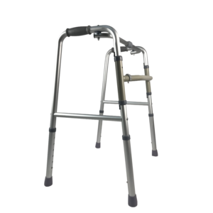 ตัวช่วยเดินแบบพับได้ปรับน้ำหนักเบาได้อุปกรณ์ช่วยเดินคนพิการทำจากอะลูมิเนียมสำหรับฝึกอัมพาตครึ่งซีก - Product Image 6