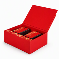 Boîte cadeau magnétique rigide personnalisée de luxe avec logo |   Emballage en papier mat de style noir or de qualité supérieure pour cadeaux VIP d'entreprise