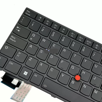 Baru untuk Lenovo Thinkpad T14 Gen 3 L14 Gen 3 P14s G3 dengan titik dengan lampu belakang Keyboard Latin Latin versi Nordik Spanyol