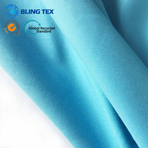 Polyester <span class=keywords><strong>microfibre</strong></span> peau de pêche tissu 100% polyester sergé peau de pêche imperméable pantalon de plage tissu microfibrique - Product Image 5
