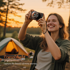 Cámara DSLR Portátil con Enfoque Automático, Alta Definición, Resolución de Imagen de 8MP 4K, Estilo Retro Vintage, Sensor CMOS, Zoom de 18x, Resistente al Agua - Product Image 3