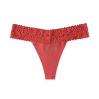 Vente en gros 2026 String pour femme taille basse en dentelle respirante, Culotte pour femme respirante, Couleur unie