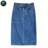 Jupes en jean taille haute amincissantes en gros, robes pour femmes, vêtements d'occasion - 50 kg ou 80 kg par lot