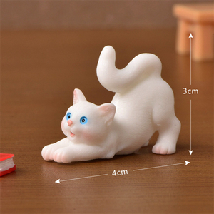 High Quality Mini DIY Resin Crafts Figurine Cute <strong>Cats</strong> Garden Decoration Miniature Resin Crafts <strong>Cat</strong> Model - Product Image 6