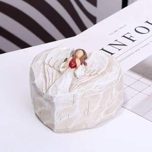 Shunxu оптовая продажа, смола, сердце, ангел, статуэтка на память, безделушка - Product Image 3