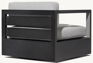 Meubles d'extérieur de luxe, chaises longues pivotantes en aluminium, confort et résistance aux intempéries - Product Image 4