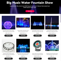 Fontaine musicale dansante de luxe en acier inoxydable pour extérieur, jardin, hôtel, spectacle d'eau musicale à LED, haute qualité DEWY DW_1121, garantie 3 ans
