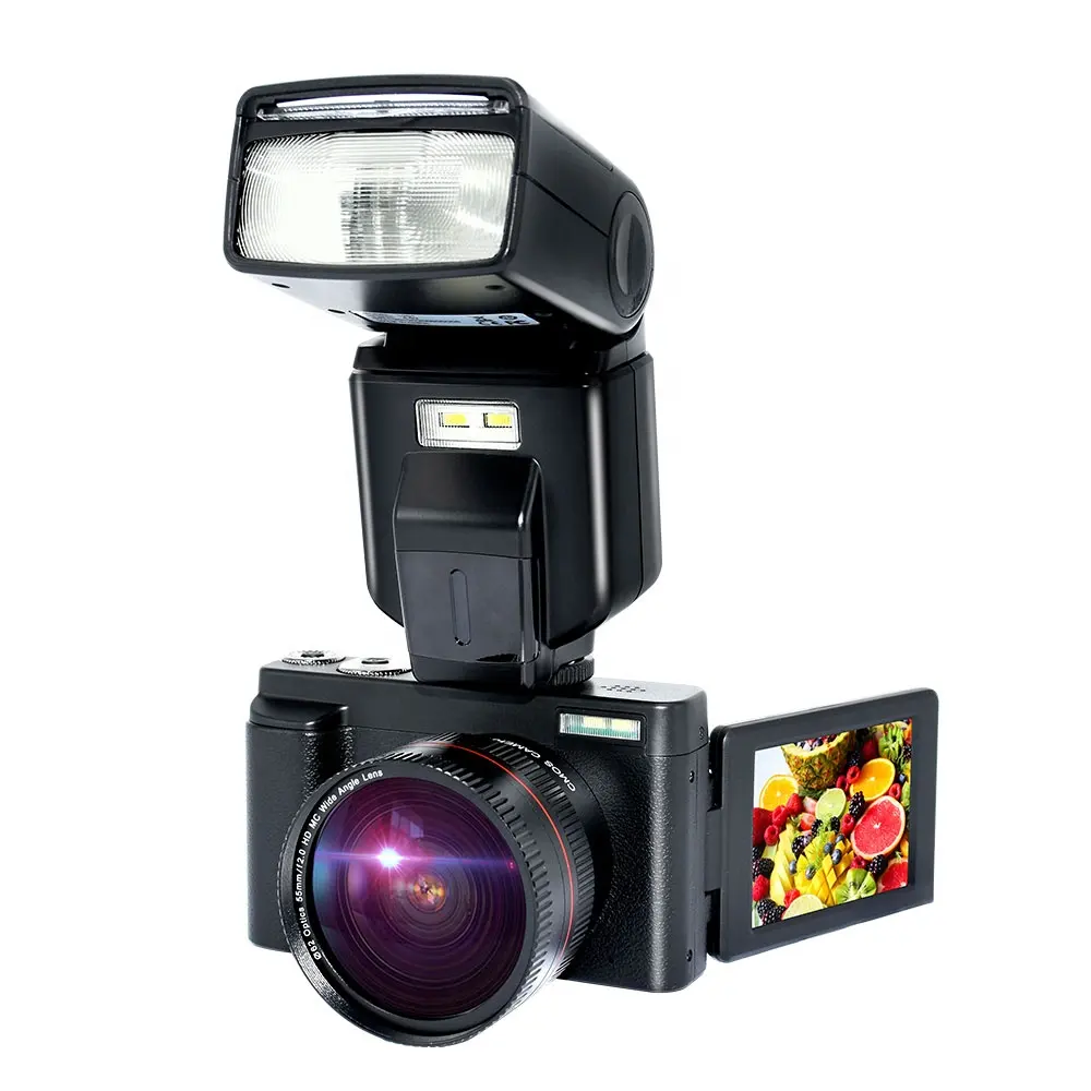 Цифровая камера 3 в 1, 2,88 дюйма, CMOS-датчик, поворотный экран, 44 МП, цифровая камера, видеокамера