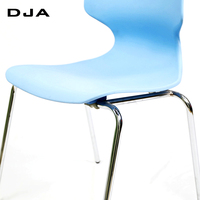 Ensemble chaise et bureau moderne bleu pour étudiant, idéal pour l'école, la maison, le bureau, la chambre, la salle de sport, l'hôpital, le salon, l'extérieur – Construction en plastique rigide