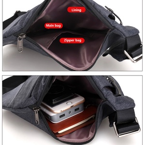 Design Portable Men Fanny Pack <b>Crossbody</b> Chest Bag Waist Packs Bag With Adjustable <b>Strap</b> - Product Image 4