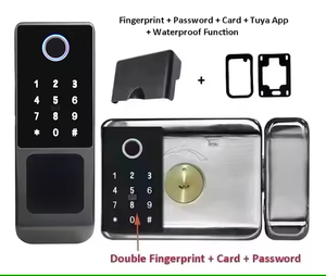 Glomarket tuya không thấm nước Wifi Điện Kỹ Thuật số đôi vân tay khóa cửa TT Khóa từ xa mở khóa rim thông minh khóa cho ngoài trời - Product Image 4