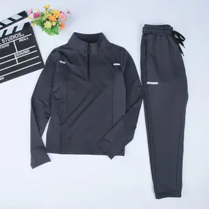 wholesale High quality boy Sportswear 2 pieces set Zip Shirts And Pant Soccer Football kids Training Tracksuits children