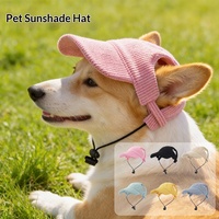 Casquettes de baseball réglables en velours côtelé anti-UV pour chiens et chats, chapeaux pour animaux de compagnie toutes saisons, fabricant en gros, chapeaux anti-UV pour chiens
