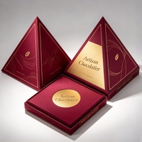 Boîte d'emballage personnalisée en forme de sapin de Noël pour biscuits au chocolat, boîte cadeau rigide en papier de luxe pour biscuits et bonbons de Noël