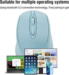 เมาส์ไร้สายแบบเงียบสำหรับธุรกิจดรอปชิปปิ้ง ขายส่ง 2.4GHz USB ออปติคอล พร้อมตัวรับสัญญาณนาโน สำหรับโรงเรียนและสำนักงาน - Product Image 4