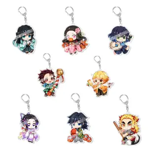 New Anime Cartoon Demon Slayer Character Kimetsu no Yaiba Student Acrylic Keychain Gift