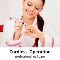 Perceuse à ongles électrique portable 15000 tr/min, vitesse réglable, 2000 mAh, polisseuse à ongles rechargeable, outil de manucure et pédicure, utilisation en salon et à domicile